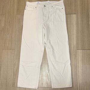 H&M Women's Boot-Cut Jeans in White